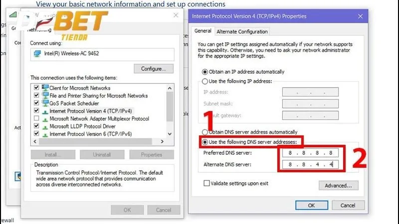 Hướng Dẫn Khắc Phục Sự Cố Debet Bị Chặn Thay đổi DNS