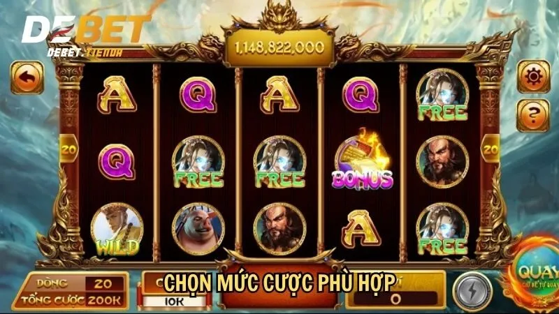 Game Nổ Hũ Tặng Tiền - Cơ Hội Chơi Game Kiếm Tiền Dễ Dàng Chọn mức cược phù hợp